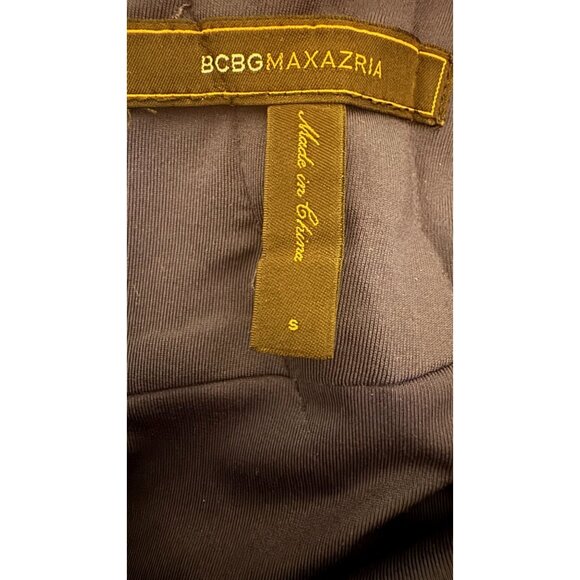 BCBG Navy Blue Small Sleeveless Sequined Formal Gown Dress With V-Neckline - Picture 5 of 16